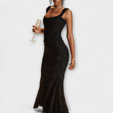 Renske - Vestido Longo com Corset Elegante e Refinado