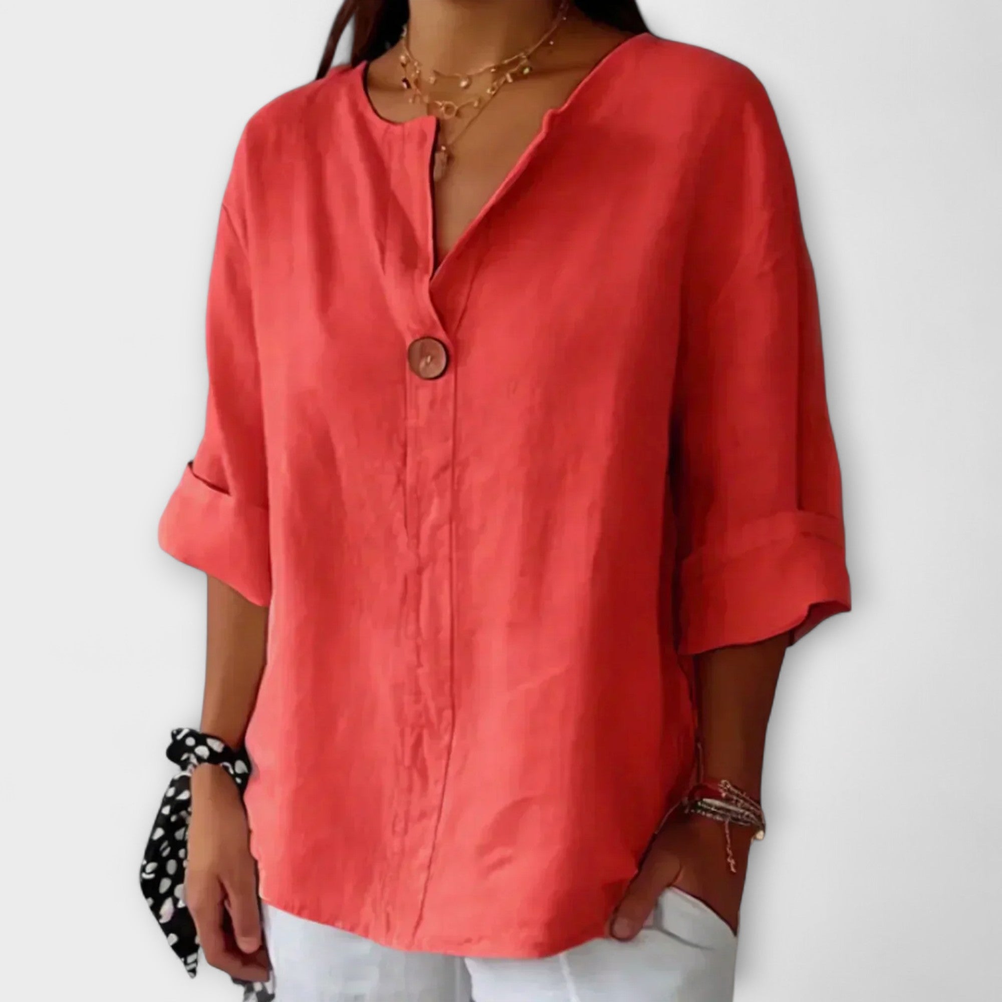 Nicole - Blusa Estilosa com Decote em V