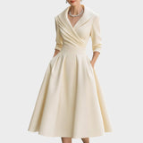 Vestido midi Isabela – Elegância Atemporal