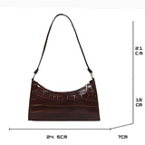 Eline. Bolsa de Couro Brilhante