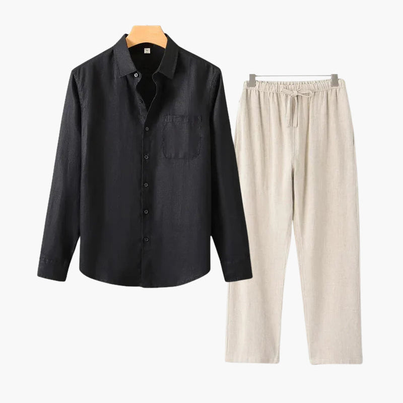 Conjunto de Linho Torino de Manga Comprida