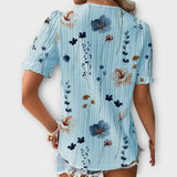 Blusa moderna com decote em V