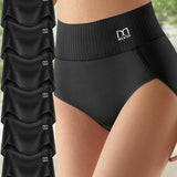 Shaplex – Pack de 6 Calcinhas Altas e Confortáveis com Suporte para a Barriga