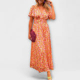 Sandra - Elegante Maxi Vestido com Decote em V