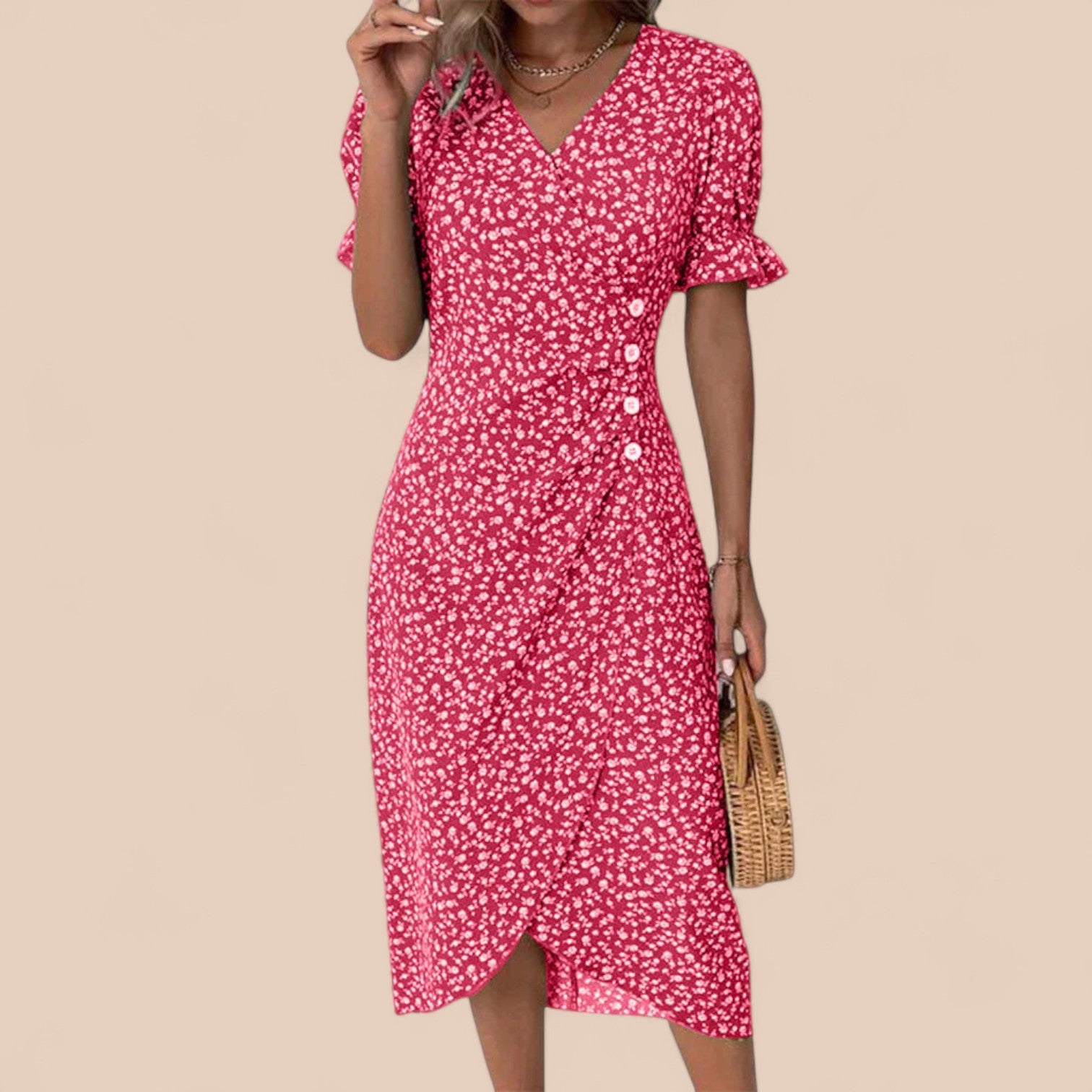 Lisa – Vestido Floral de Verão
