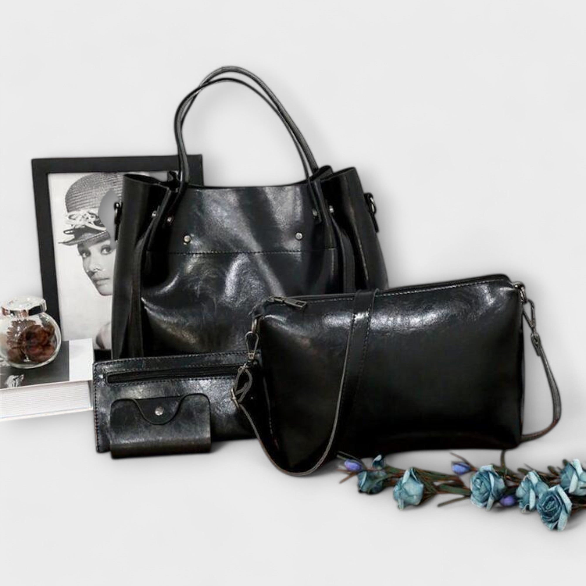Eline - Conjunto de bolsas vintage de 4 peças