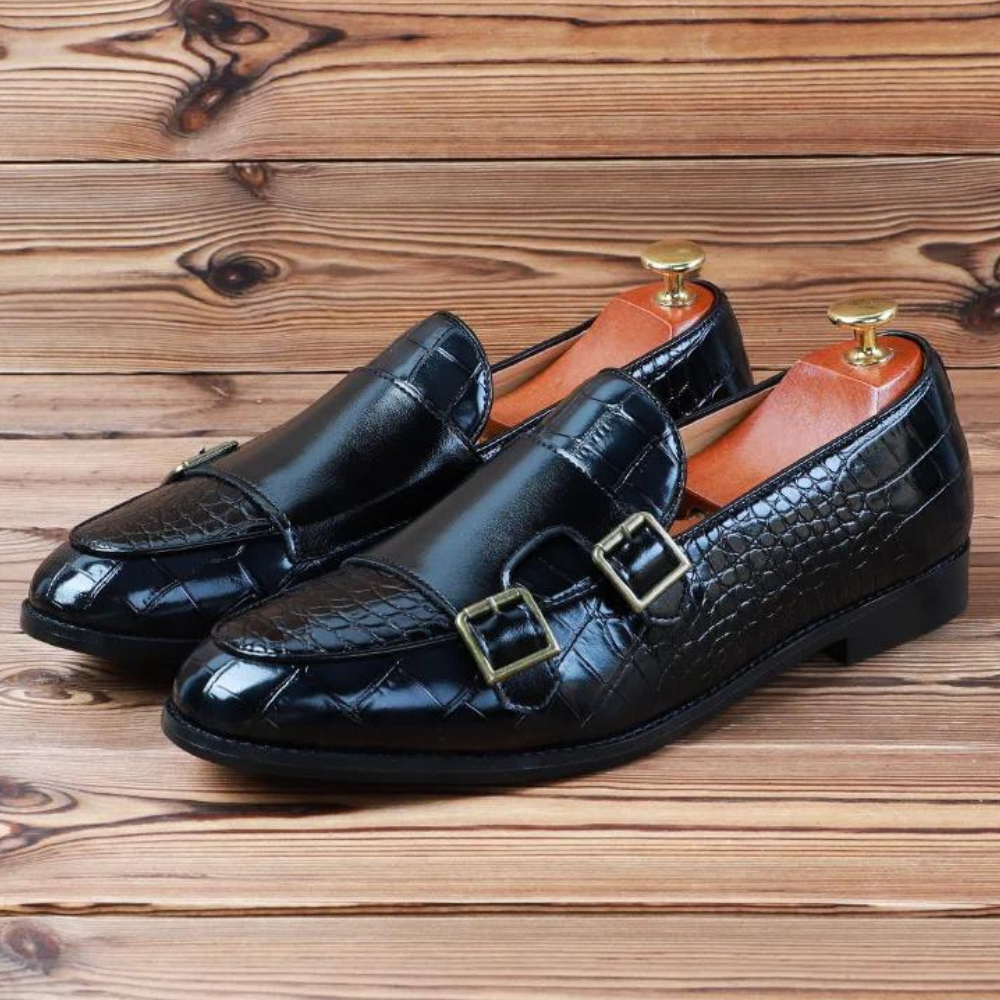 Mocassins de Couro Genuíno Pelle-Alligatore