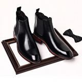 Botas Chelsea de Couro Genuíno Giovanni Lorenzo