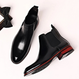 Botas Chelsea de Couro Genuíno Giovanni Lorenzo