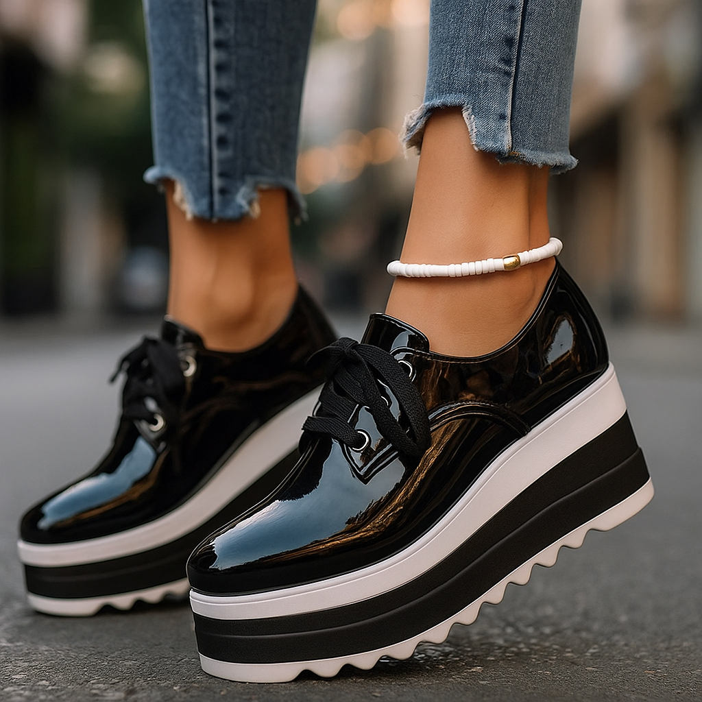 Verona - Sapatos de Plataforma Gloss