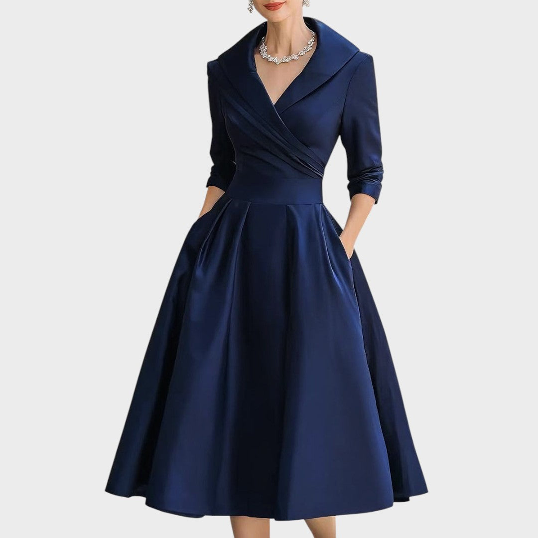 Vestido midi Isabela – Elegância Atemporal