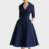 Vestido midi Isabela – Elegância Atemporal