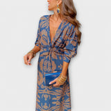 Vestido elegante com mangas longas