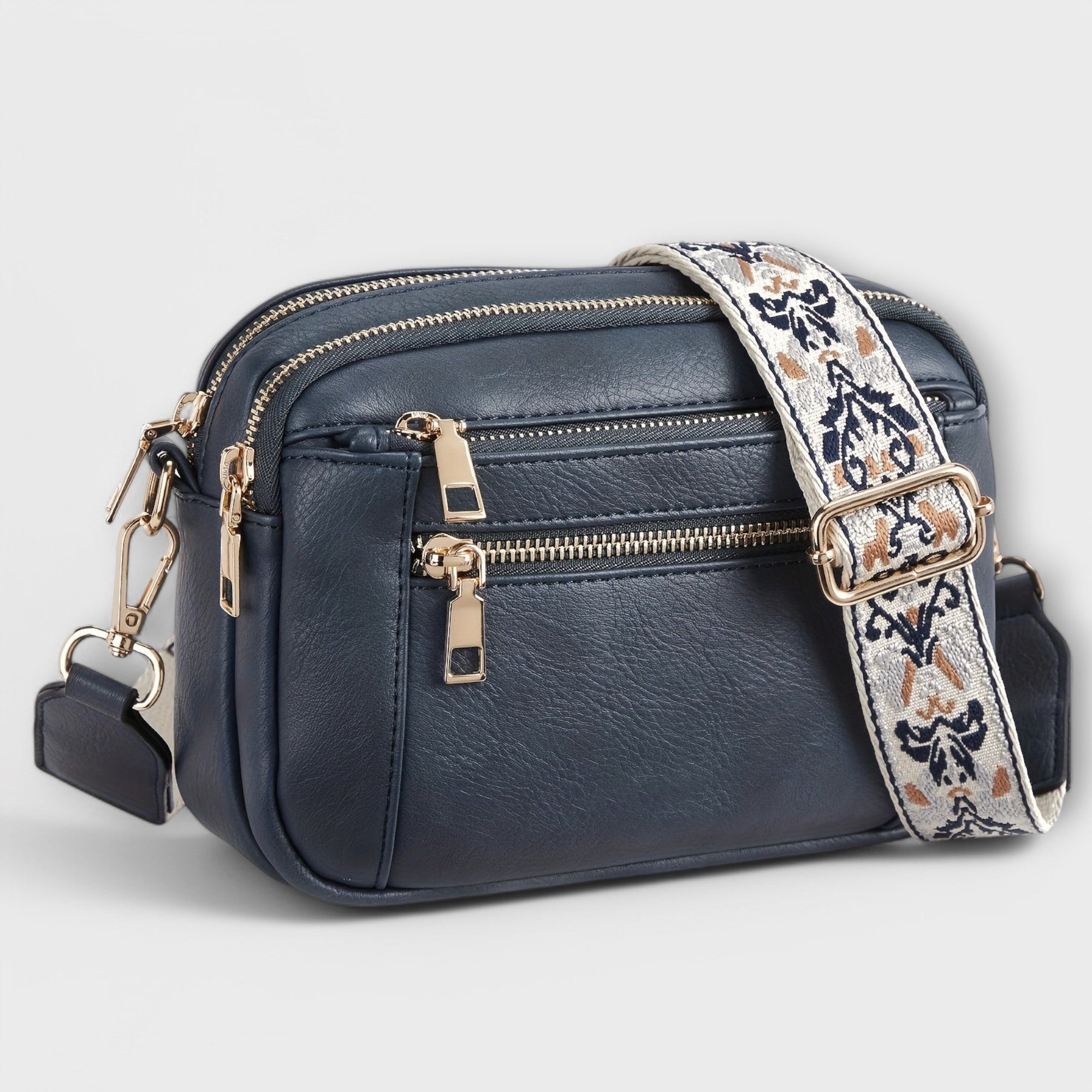 Eline - Bolsa transversal de couro vegano