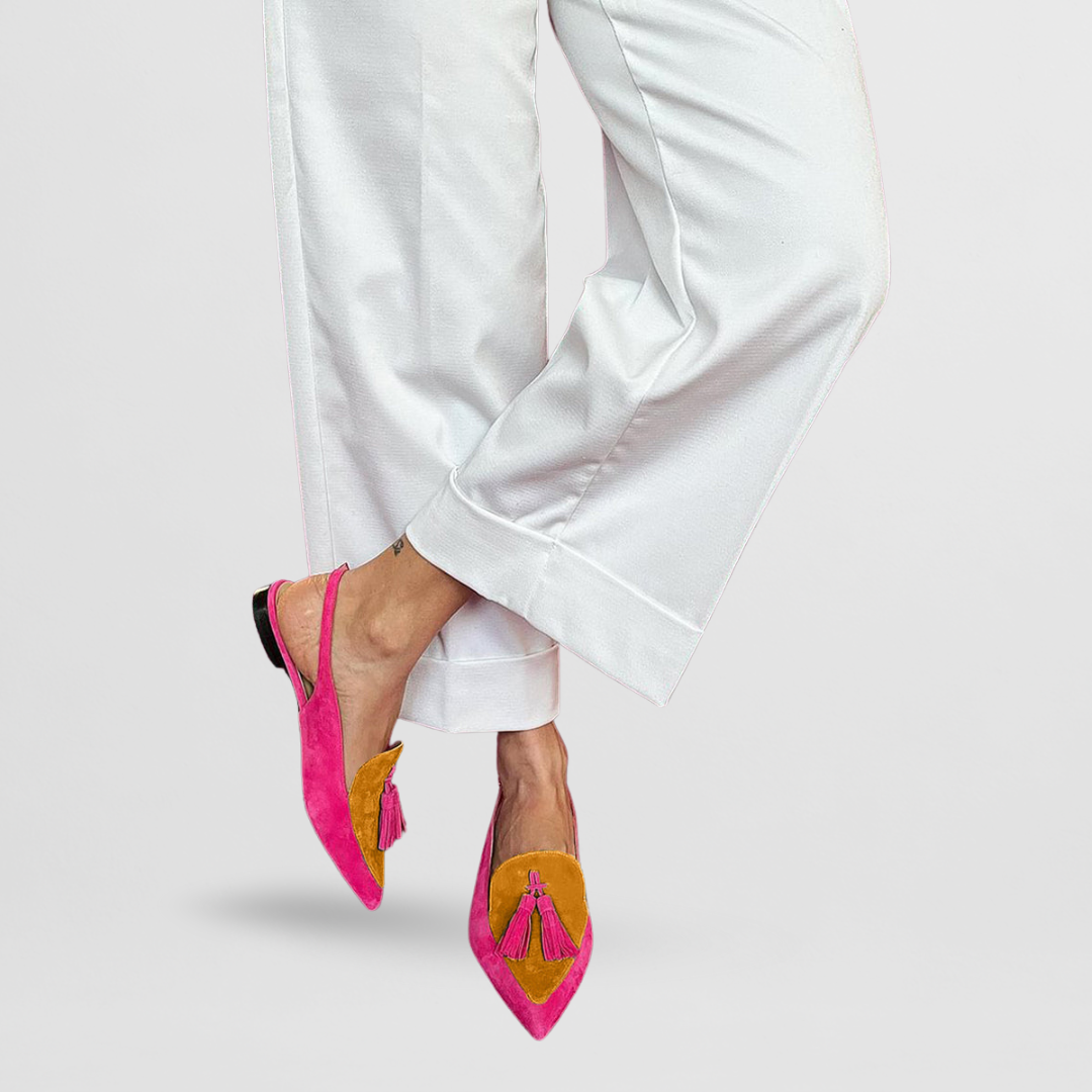 Juliette | Slingbacks com pompons
