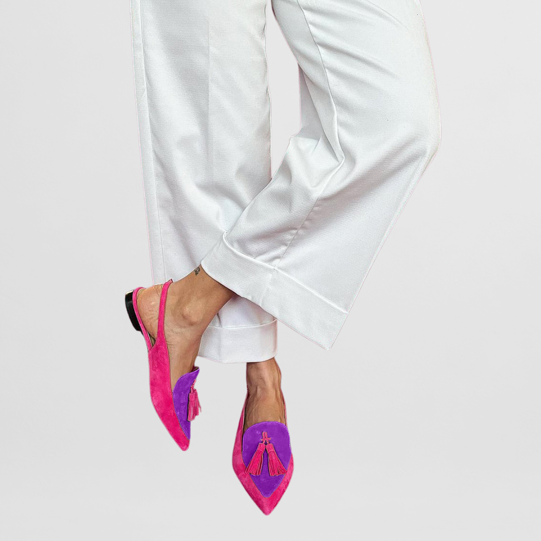 Juliette | Slingbacks com pompons