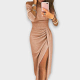 Lena - Vestido Elegante Off-Shoulder