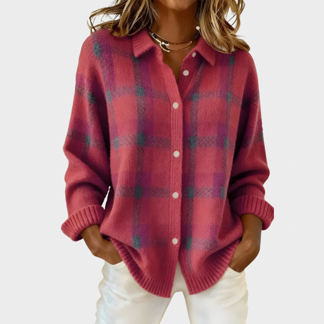 Marisa - Casaco de Malha aos Quadrados