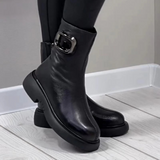 Moniek – Botins de Couro com Fivela