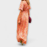 Sandra - Elegante Maxi Vestido com Decote em V