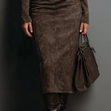 Meredith - Vestido midi chique e descontraído