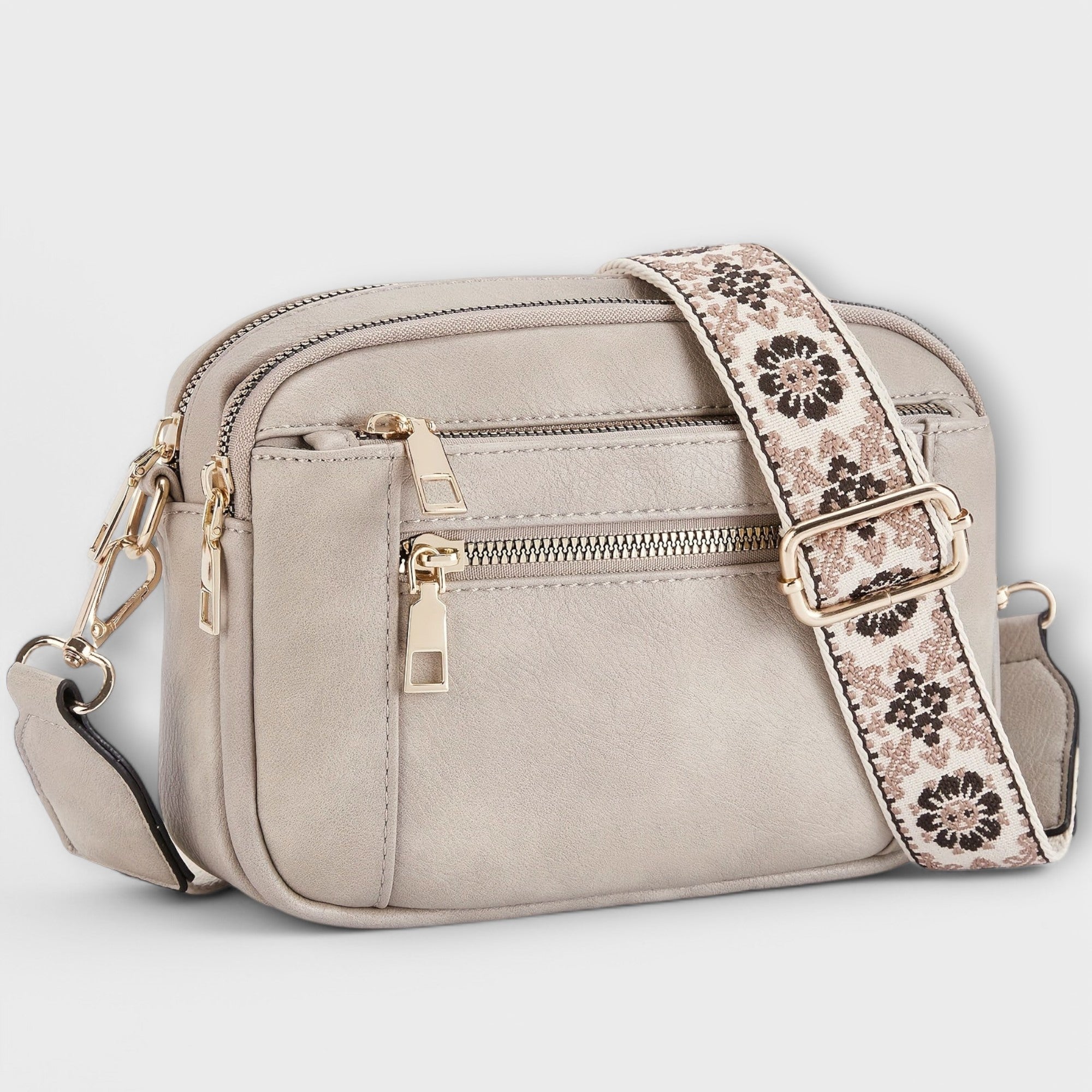Eline - Bolsa transversal de couro vegano