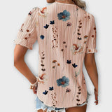 Blusa moderna com decote em V