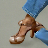Aurore | Sapatos de Salto Bicolores com Plataforma