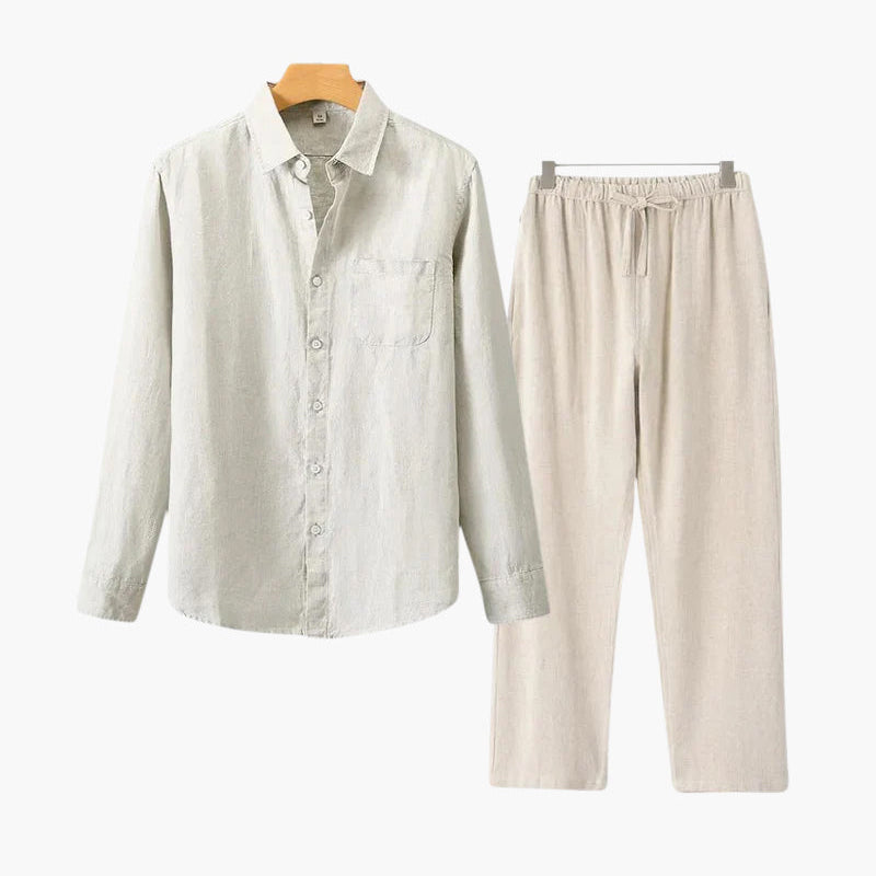 Conjunto de Linho Torino de Manga Comprida