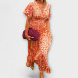 Sandra - Elegante Maxi Vestido com Decote em V