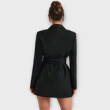 Vestido Blazer com Decote em V