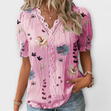 Blusa moderna com decote em V