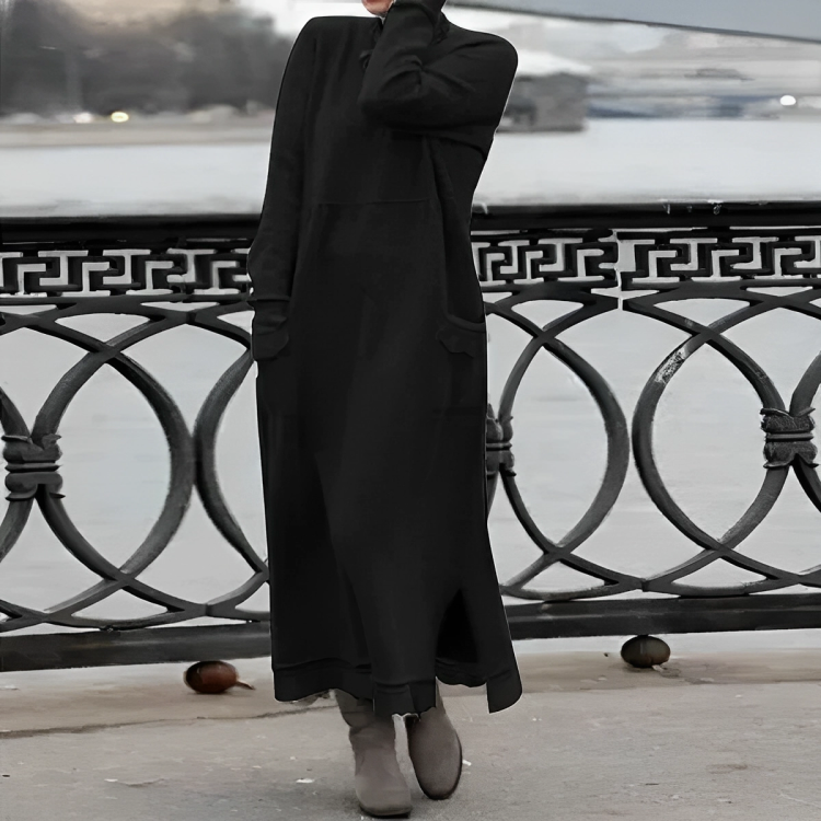 Larissa - Vestido de Suéter Casual Estiloso