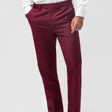 Fatos de Prom para Homens em Burgundy com 3 Peças e Lapela Ponta