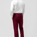 Fatos de Prom para Homens em Burgundy com 3 Peças e Lapela Ponta