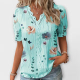 Blusa moderna com decote em V