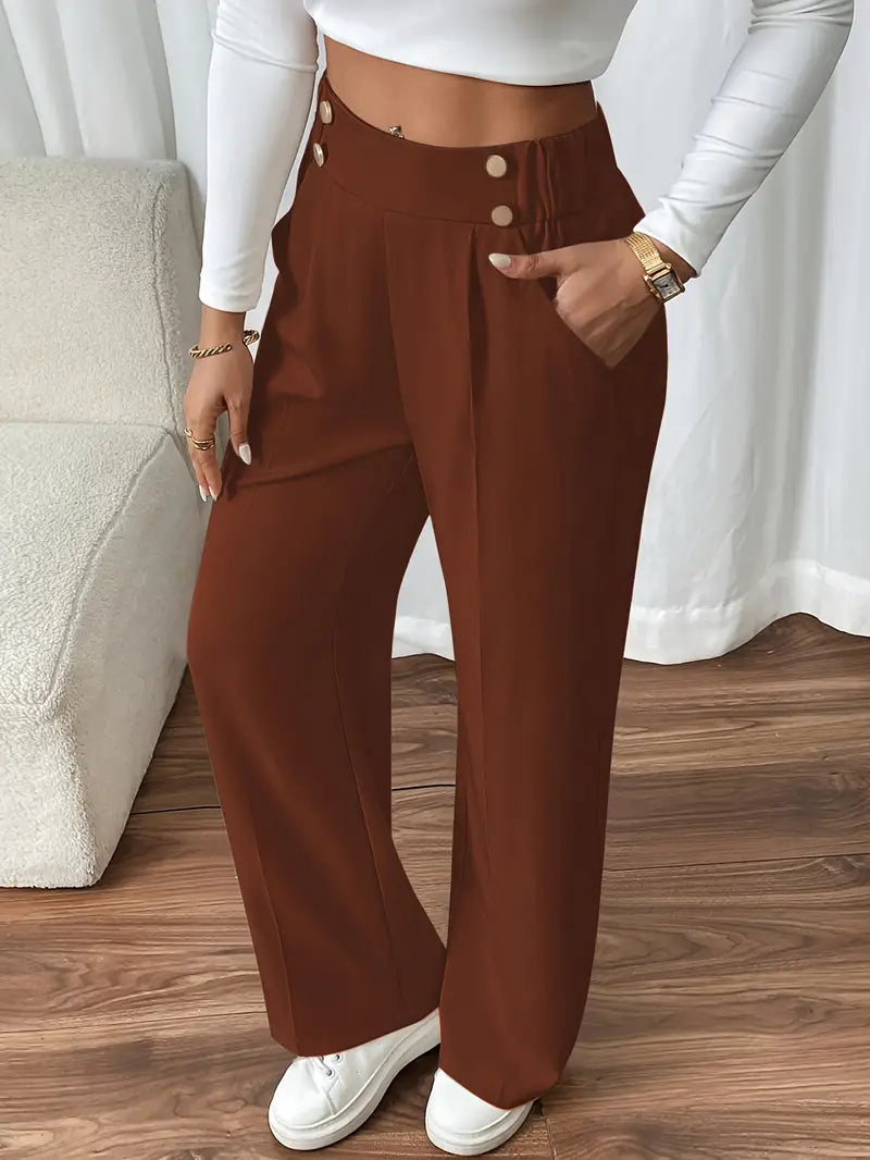 Calças elegantes Clara – conforto e estilo em cada detalhe