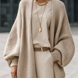 Alina - Cardigan de Malha Oversized Luxe