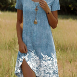 Linnea – Vestido Fashion com Mangas Curtas