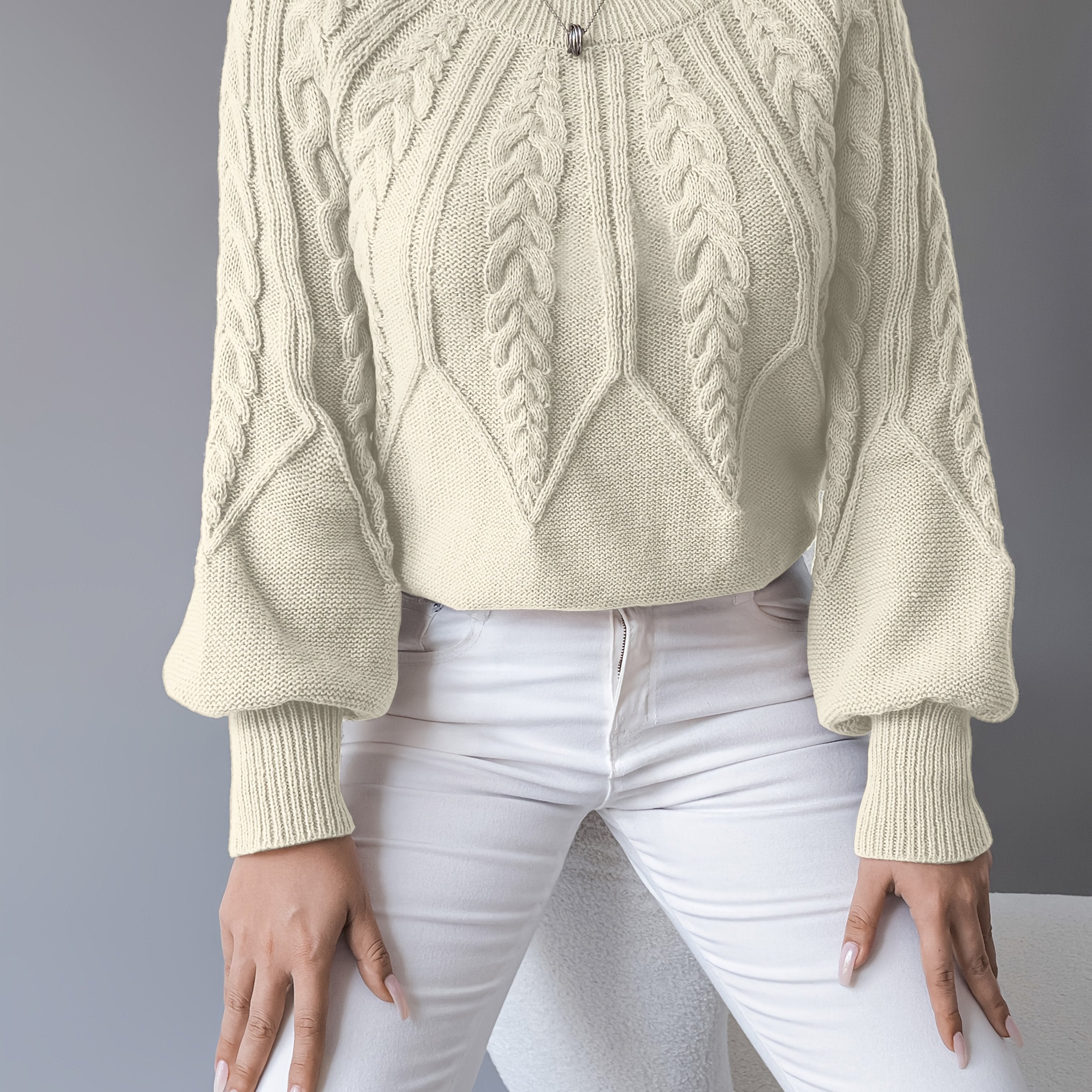 Inès - Camisola tricotada