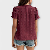 Blusa de mangas florais