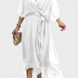 Monica - Vestido midi em chiffon