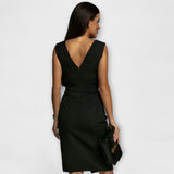Desi - Vestido V com Fenda