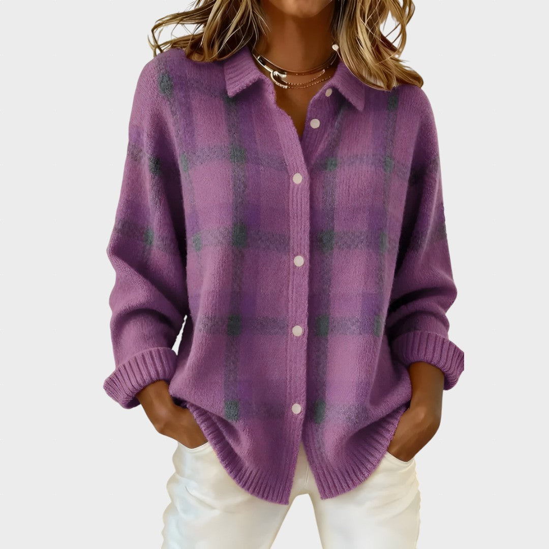 Marisa - Casaco de Malha aos Quadrados