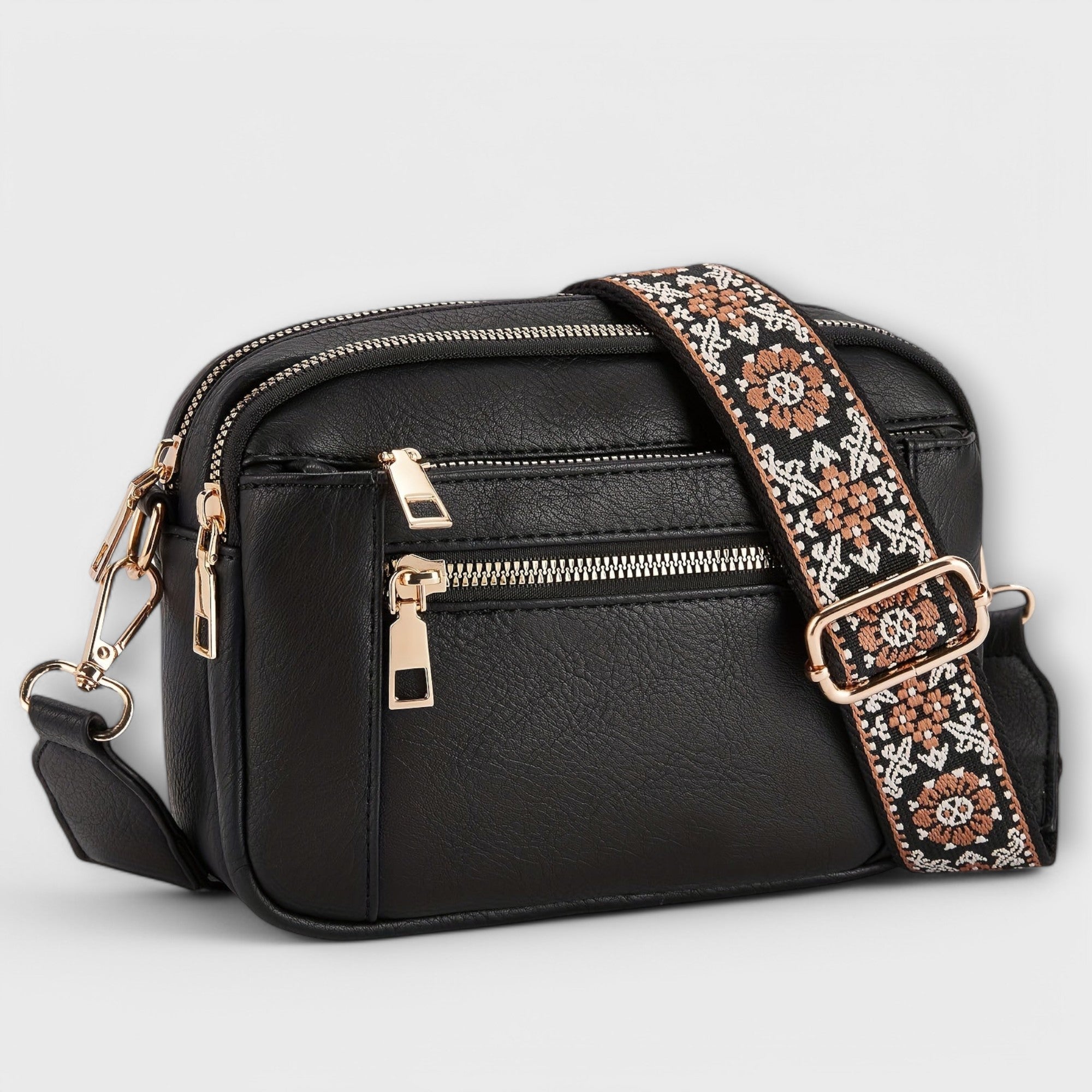Eline - Bolsa transversal de couro vegano