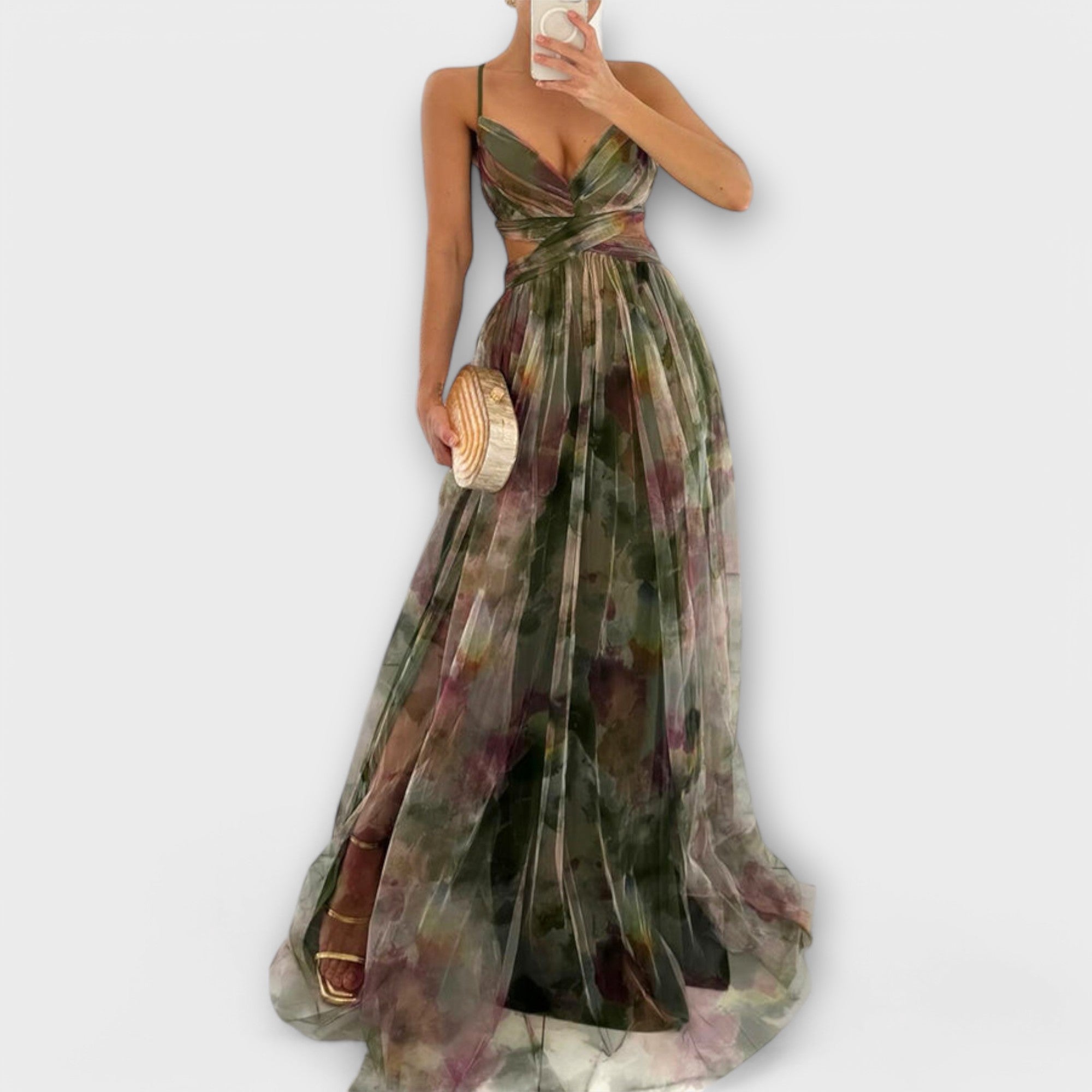 Vestido Maxikleed Annai - Elegante e Acinturado
