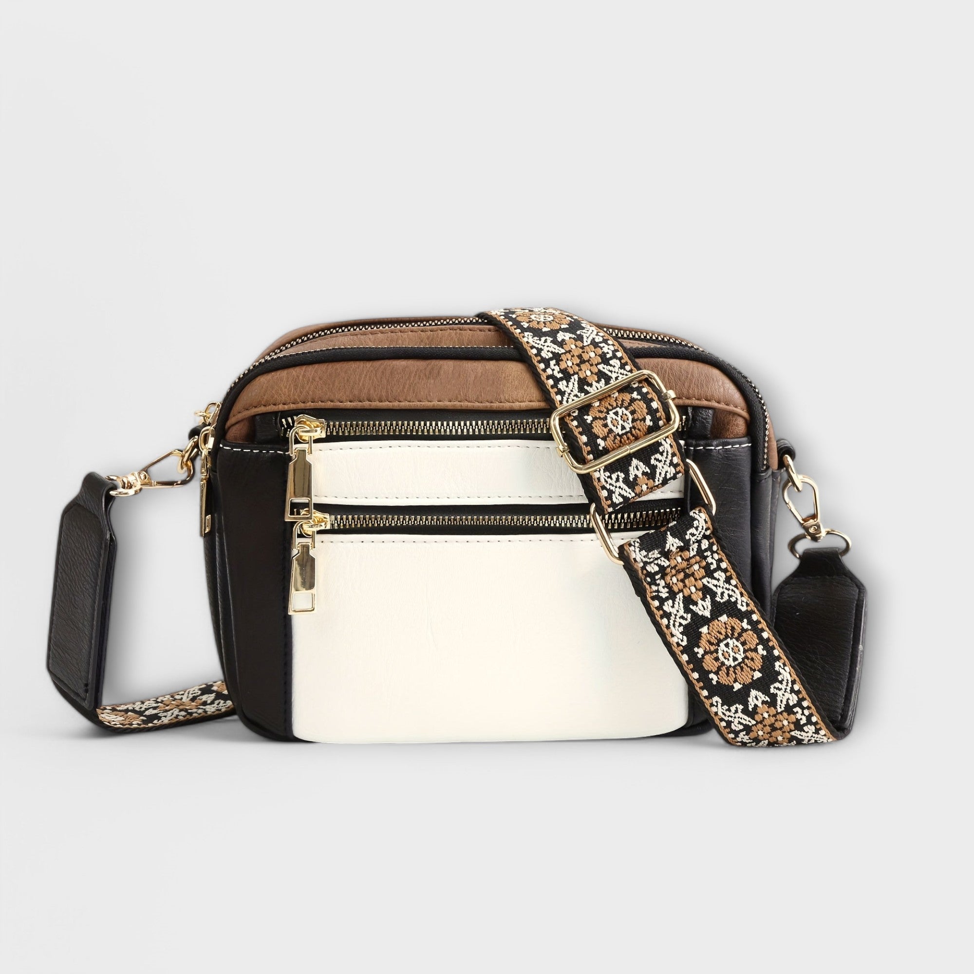 Eline - Bolsa transversal de couro vegano