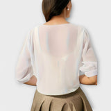 Blusa com frente aberta