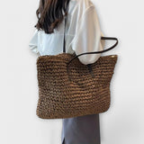 Eline - Bolsa de Palha Tecida