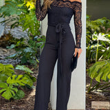 Matilde – Macacão de Mangas Compridas com Renda